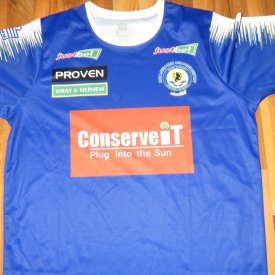 Mount Pleasant Home football shirt 2023 - 2024 sponsored by Conserve IT