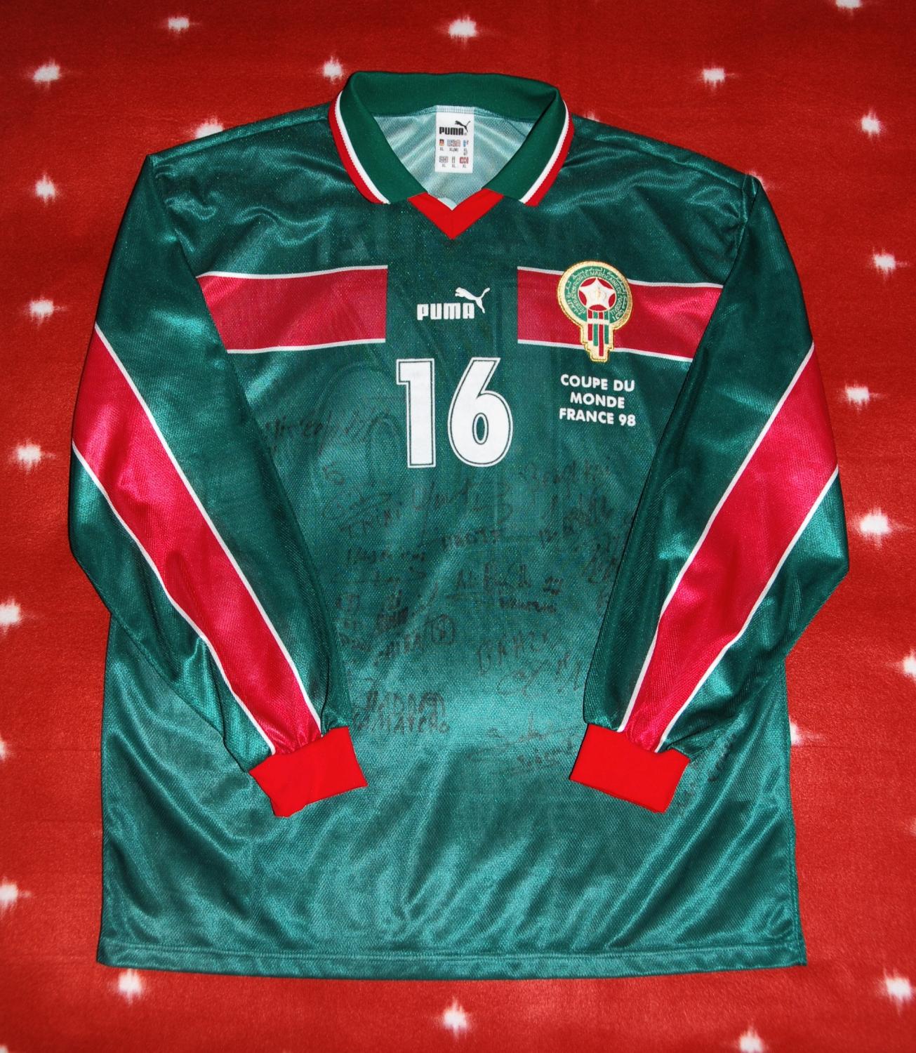 Morocco Home maglia di calcio 1998 - 2000.