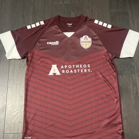 Apotheos FC Home football shirt 2024 - 2025 sponsored by Apotheos Roastery