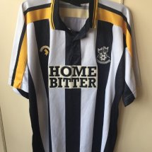 Notts County Home חולצת כדורגל 1991 - 1993 sponsored by Home Beer