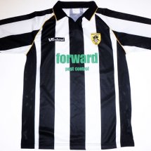 Notts County Home football shirt 2008 - 2009 sponsored by Forward Pest Control