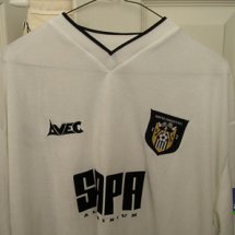 Notts County Home football shirt 1999 - 2000 sponsored by SAPA Aluminium