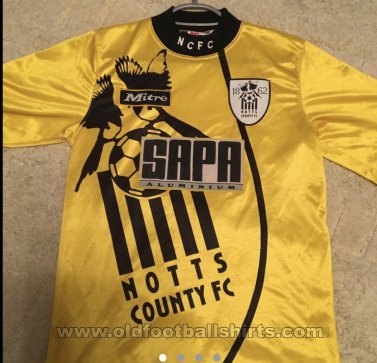 Notts County Away football shirt 1995 - 1996