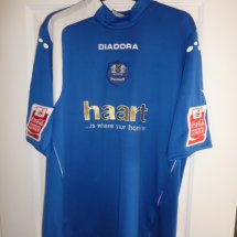 Peterborough United Home football shirt 2006 sponsored by Haart