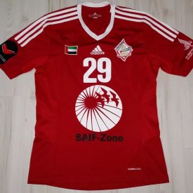 Sharjah Home football shirt 2014 - 2015 sponsored by SAIF Zone