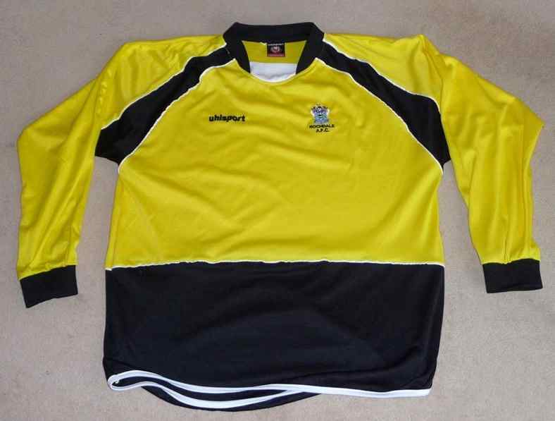 Rochdale Goalkeeper football shirt 2003 - 2004. Sponsored by no sponsor
