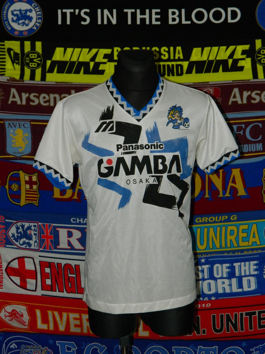 Maillot Gamba Osaka 1993-1995 Panasonic - Vintage Foot Japonais, Taille M