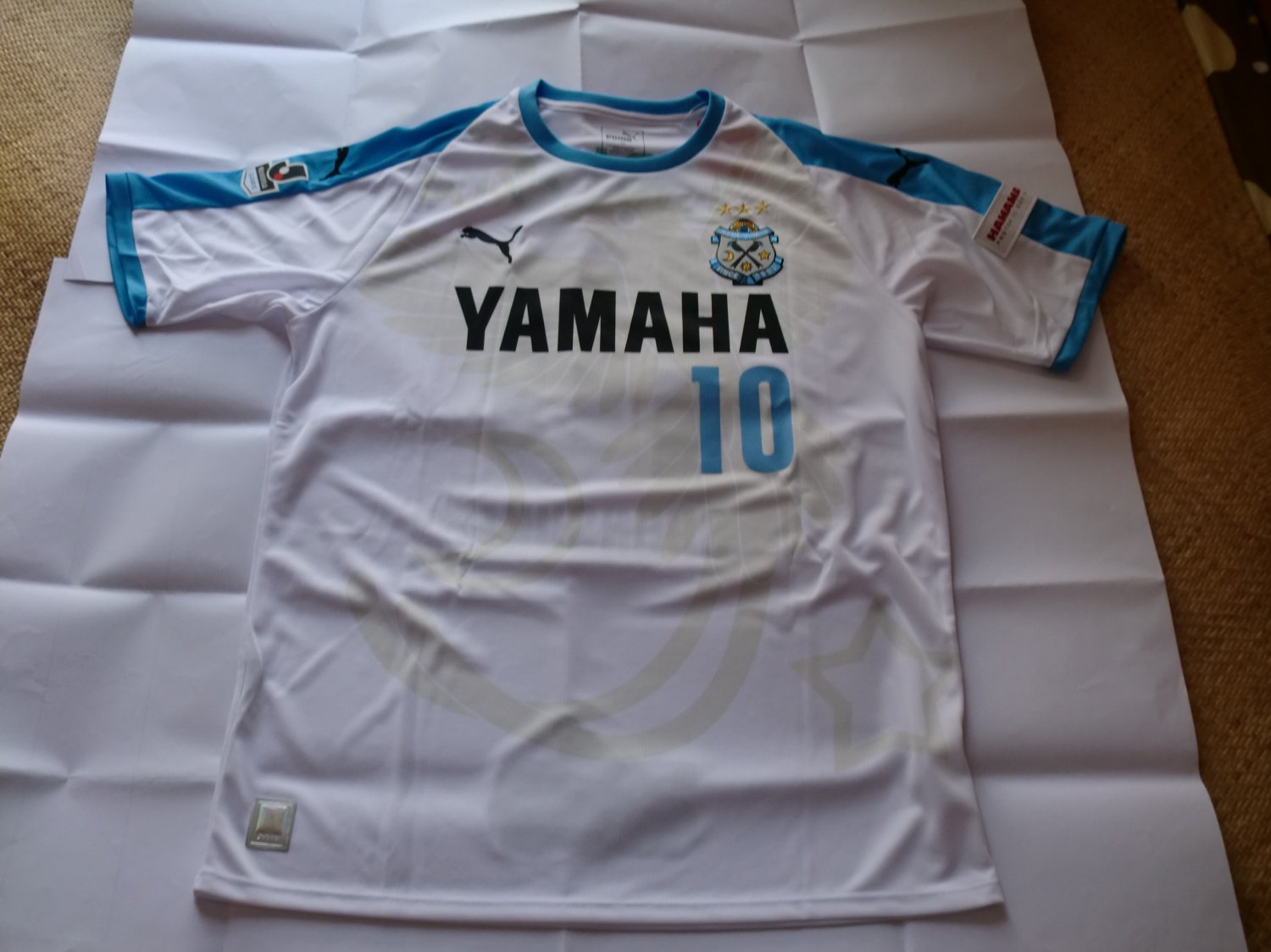 Maillot Vintage Jubilo Iwata – Bleu – Taille L – Choi Yong-soo – J League