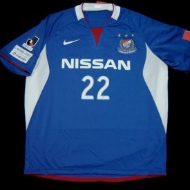 Yokohama F. Marinos Home football shirt 2009 sponsored by Nissan