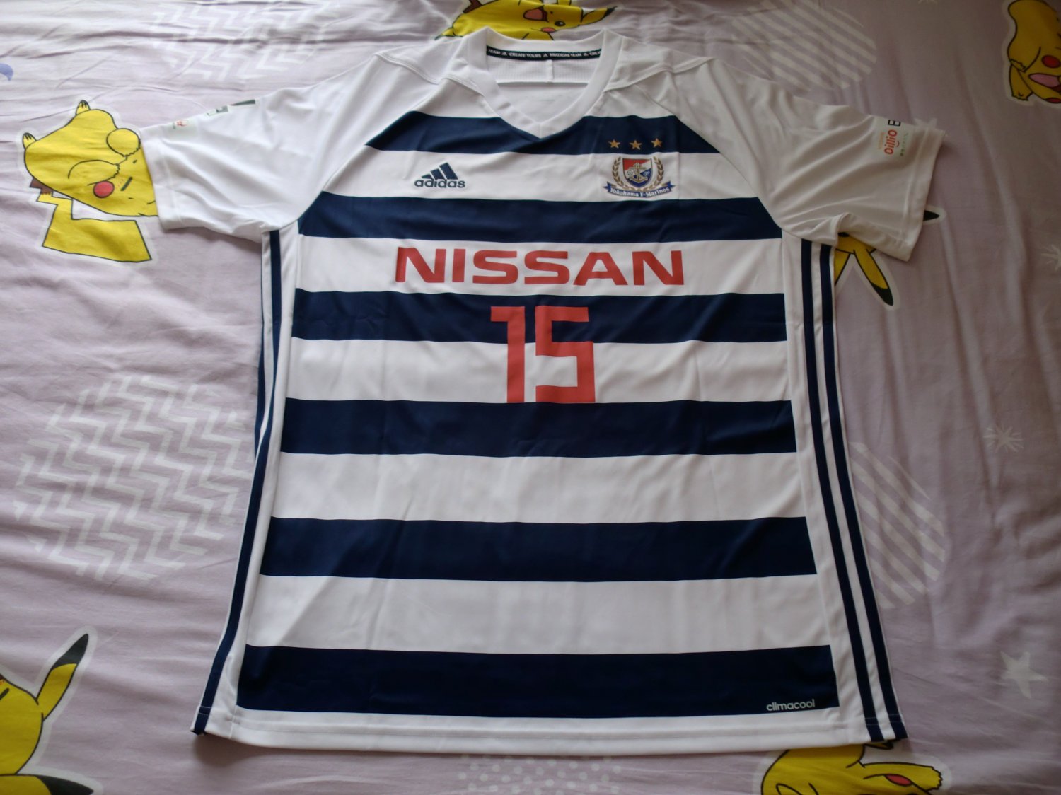 Maillot De Football Adidas Yokohama F. Marinos 2023 - Extérieur Blanc - Manches Courtes - Neuf Avec étiquettes