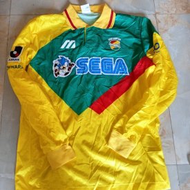 JEF United Ichihara Chiba Home fotbollströja 1996 - 1995 sponsored by SEGA