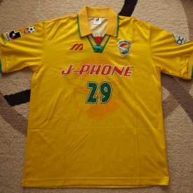 JEF United Ichihara Chiba Home fotbollströja 1997 sponsored by J-Phone