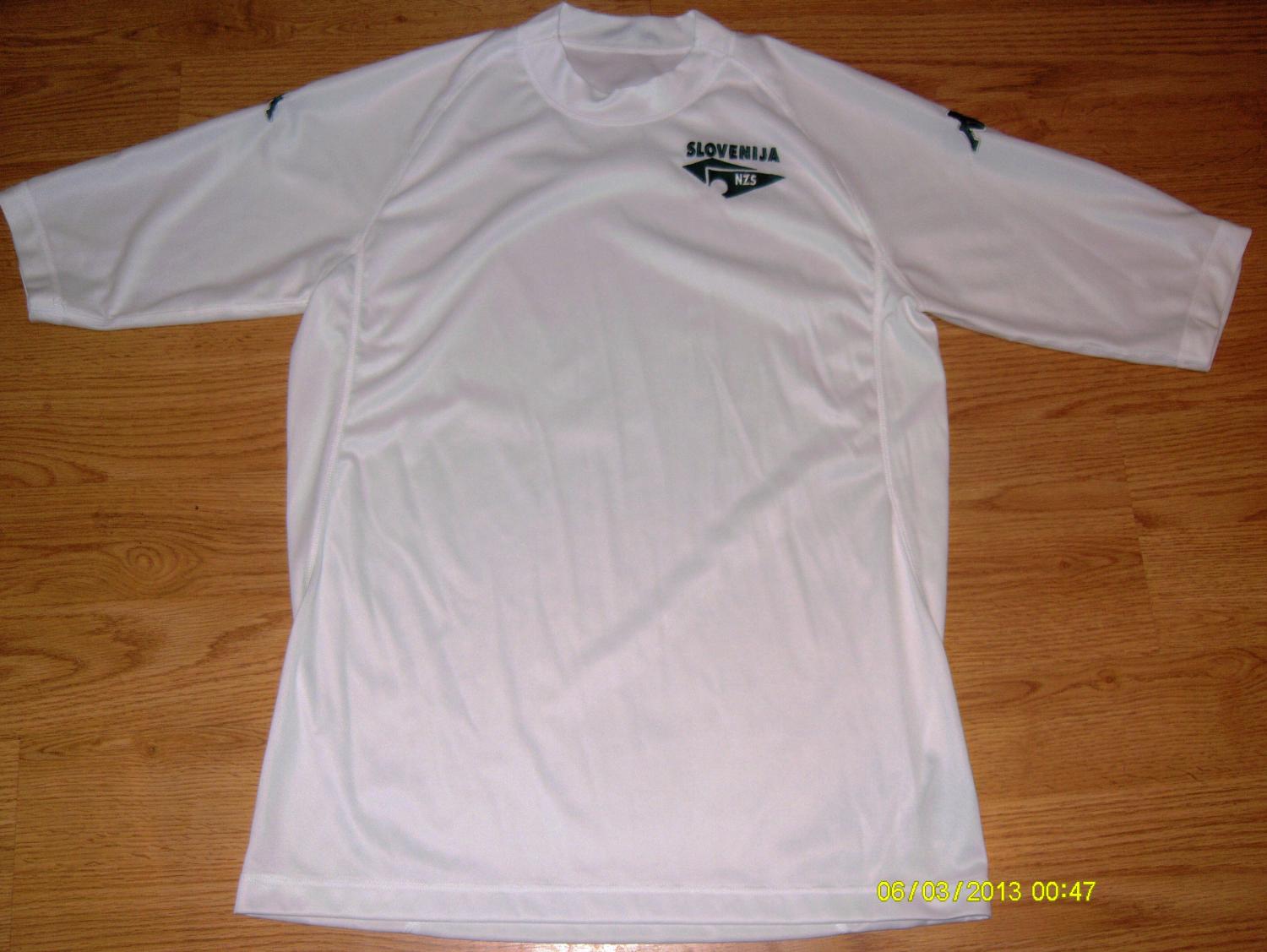 Maillot De Football Extérieur Slovénie 2005-2006 Kappa Taille L Homme Vert - Occasion Parfait état