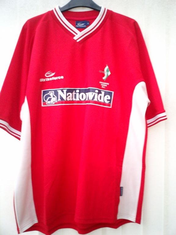 Swindon Town Home football shirt 2003 - 2004. Sponsored by Nationwide