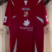 Swindon Town Home football shirt 2007 - 2008 sponsored by Kingswood Group