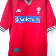 Swindon Town Home football shirt 1997 - 1999 sponsored by Nationwide