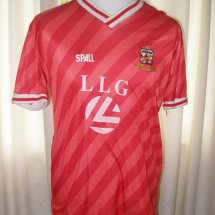 Swindon Town Home football shirt 1987 - 1989 sponsored by LLG