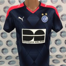 Grasshoppers Home football shirt 2015 - 2016 sponsored by Ducksh Anliker