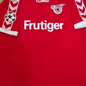 Thun Home football shirt 2005 - 2006 sponsored by Frutiger