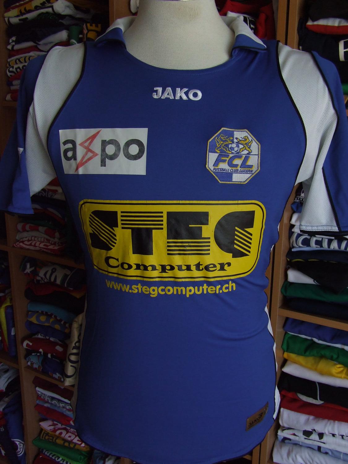 Maillot Football Domicile FC Lucerne 2007/2008 – #20 Stamm, Taille M/L, Adidas