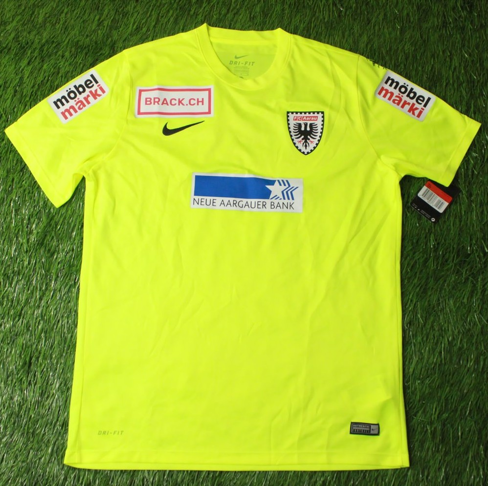 Maillot Football Aarau 2009-2010 Domicile - Diadora - Taille S - Noir/Blanc
