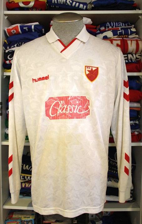 Maillot RSB Belgrade Extérieur Rouge 23/24 - Macron - Matière MPerformance - 100% Polyester - Pour Supporter