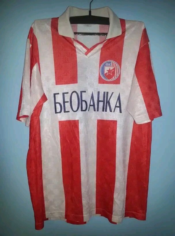 2023-2024 Red Star Belgrade Home Football Soccer T-Shirt Maglia