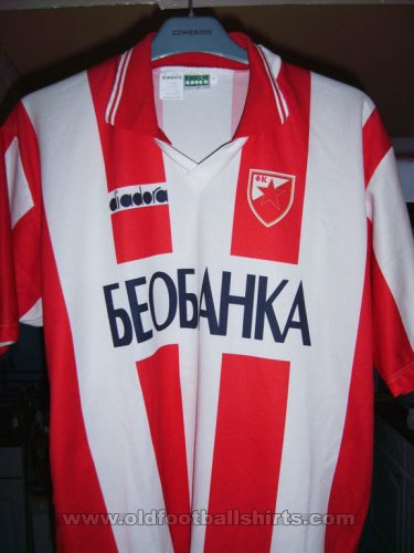 Red Star Belgrade Home baju bolasepak 1994 - 1995