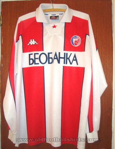 Red Star Belgrade Home maglia di calcio 1995 - 1996