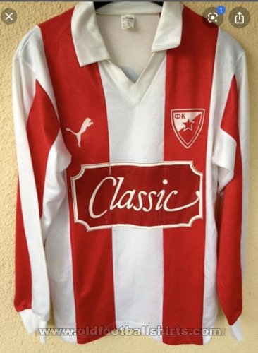 Red Star Belgrade Home football shirt 1991