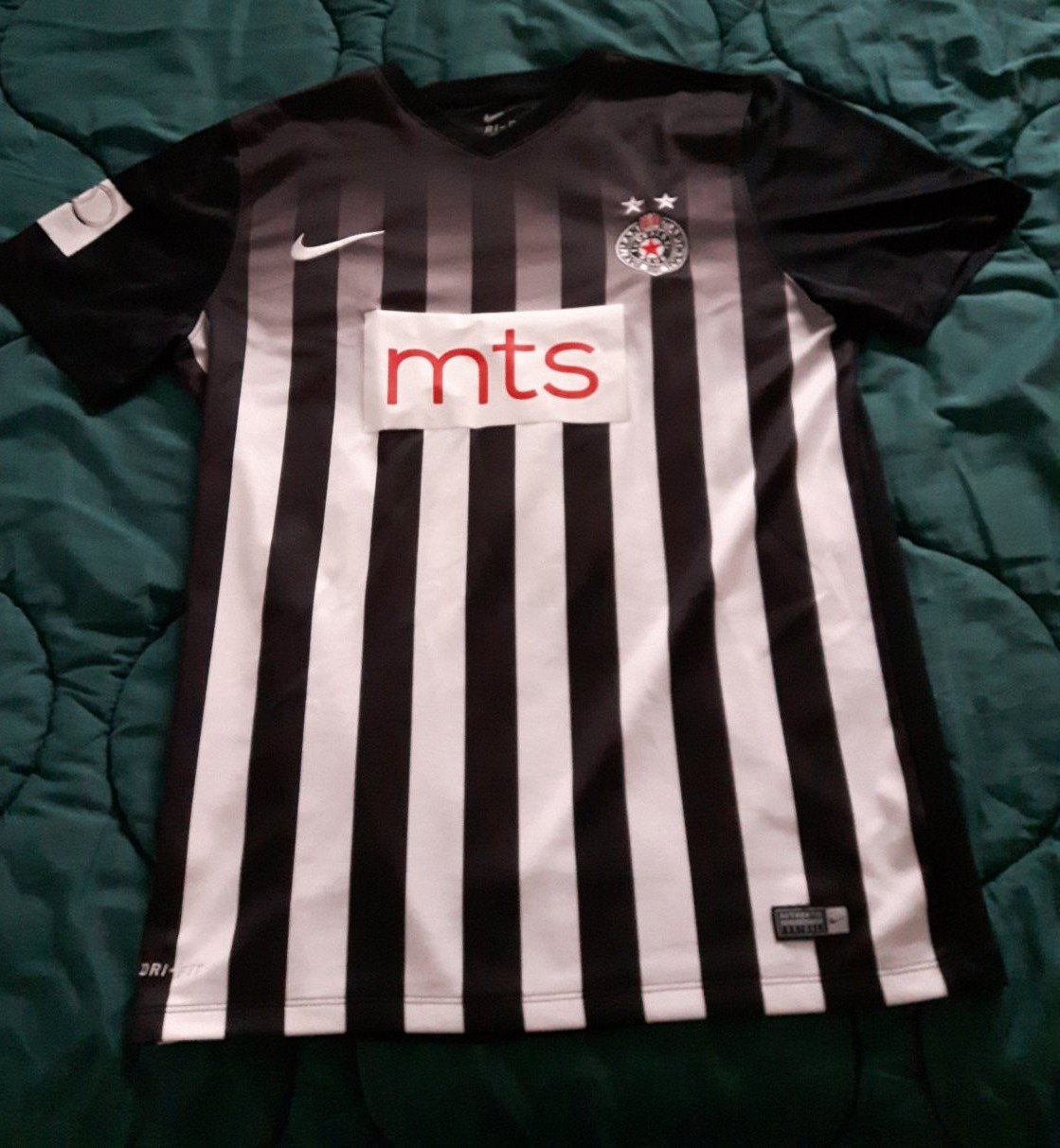 Maglietta Partizan Belgrade 100% Cotone - Uomo Maniche Corte Nero - Foto 11