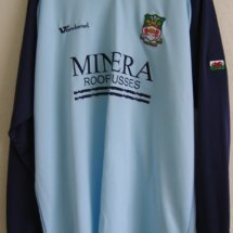 Wrexham Away football shirt 2005 - 2006 sponsored by Minera Roof Trusses