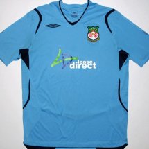 Wrexham Away football shirt 2008 - 2009 sponsored by Lease Direct