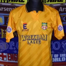 Wrexham Away football shirt 1994 - 1996 sponsored by Wrexham Lager