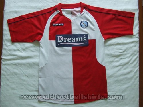 Wycombe Wanderers Away football shirt 2007 - 2008