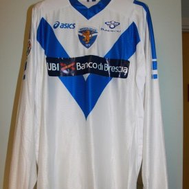 Brescia Home φανέλα ποδόσφαιρου 2008 - 2009 sponsored by Banco di Brescia