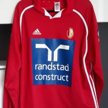 Standard Liege Home football shirt 2001 - 2002 sponsored by randstad construct