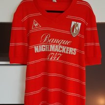 Standard Liege Home football shirt 1984 - 1985 sponsored by Banque Nagelmackers 1747