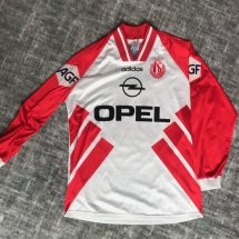 Standard Liege Home football shirt 1994 - 1995 sponsored by Opel