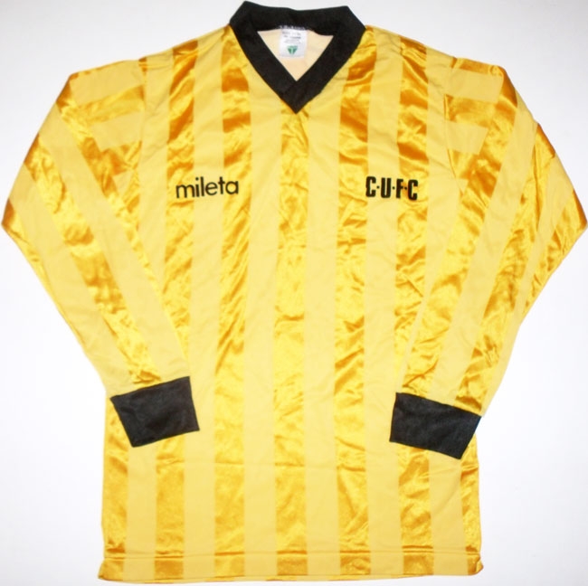 Cambridge United Home football shirt 1983 - 1985. Sponsored by no sponsor