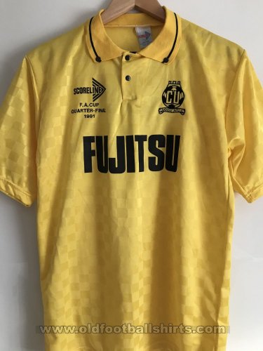 Cambridge United Cup Shirt football shirt 1991