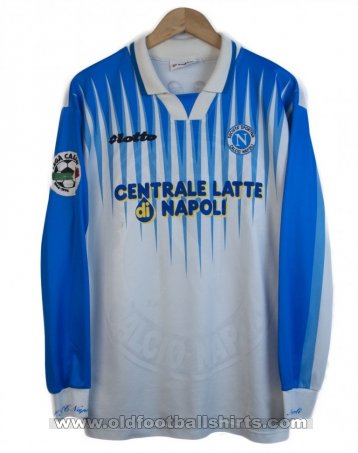 Napoli Away football shirt 1996 - 1997. Sponsored by Centrale Latte di  Napoli