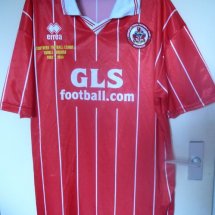 Crawley Town Home football shirt 2004 - 2005 sponsored by GLS football.com