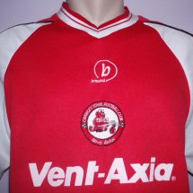 Crawley Town Home football shirt 2000 - 2001 sponsored by Vent-axia