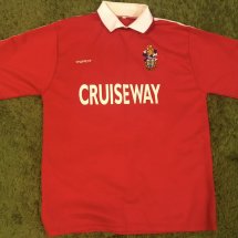 Crawley Town Home football shirt 1999 - 2000 sponsored by Cruiseway