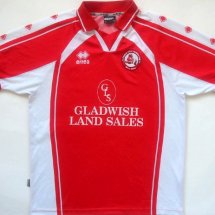 Crawley Town Home football shirt 2003 - 2004 sponsored by Glandwish Land Sales