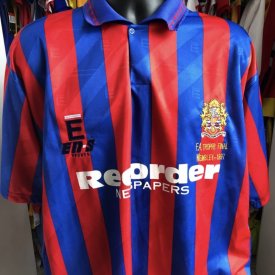 Dagenham & Redbridge Home football shirt 1997 sponsored by Recorder Newspapers