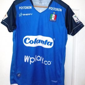 Once Caldas Home football shirt 2021 - 2022 sponsored by Colanta