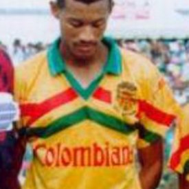 Real Cartagena Home football shirt 1992 sponsored by Colombiana